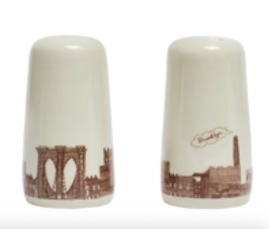 Salt and Pepper shaker set honoring Brooklyn