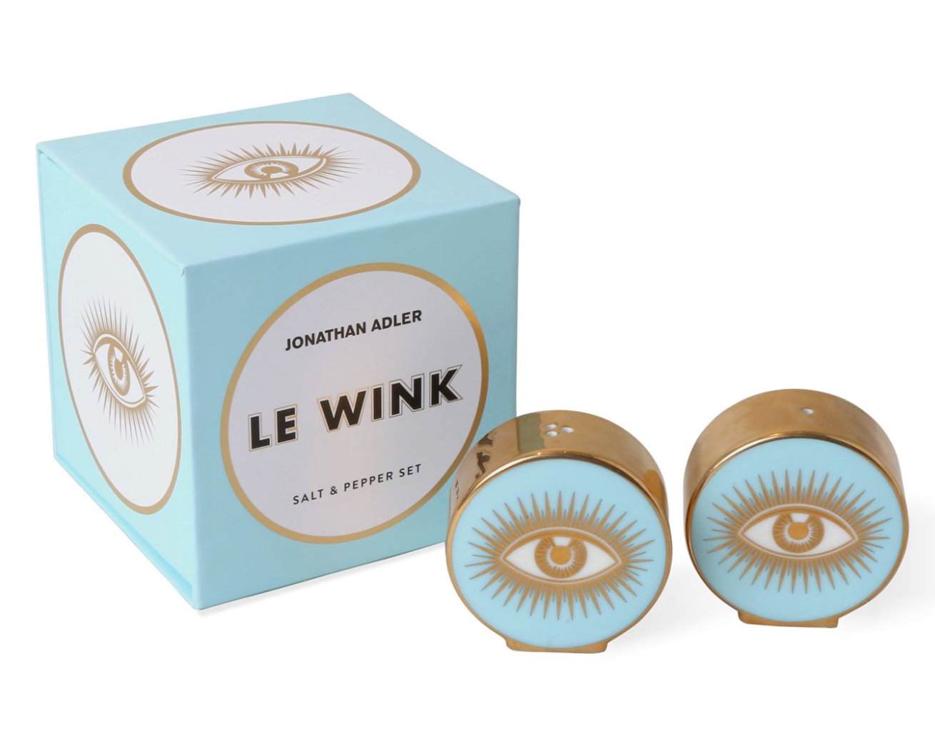 LE WINK SALT & PEPPER SET by Jonathan Adler