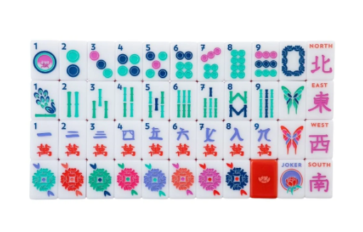 Amethyst Jewels Mahjong Tiles