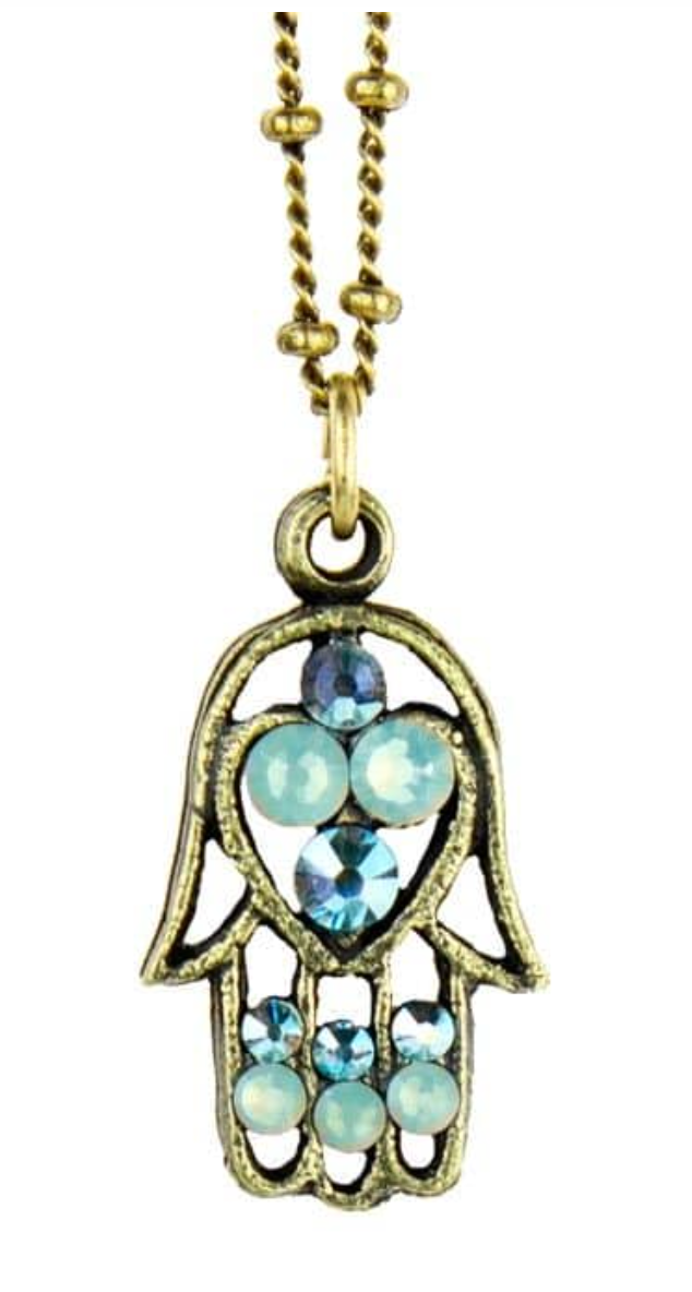 Imani Crystal Hamsa Necklace