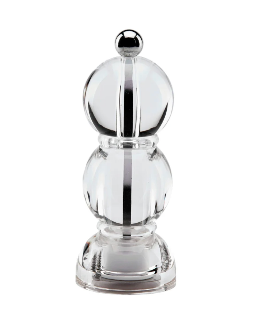 Clear Icy Mini Bob Salt or Pepper Mill