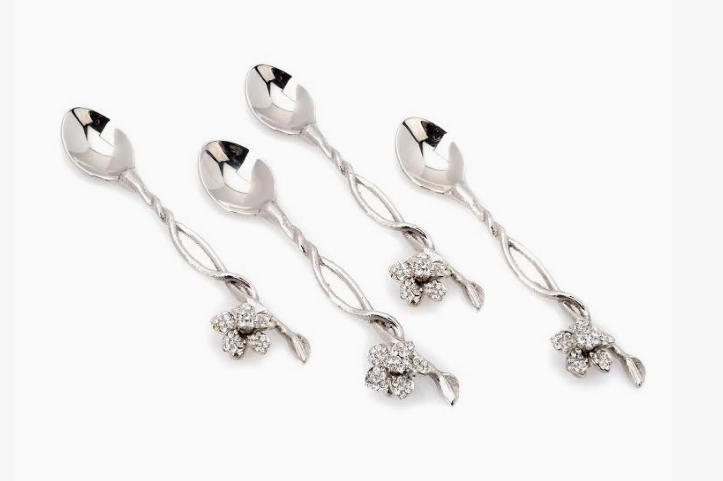 Spoons with Jeweled Flower (Each Spoon)