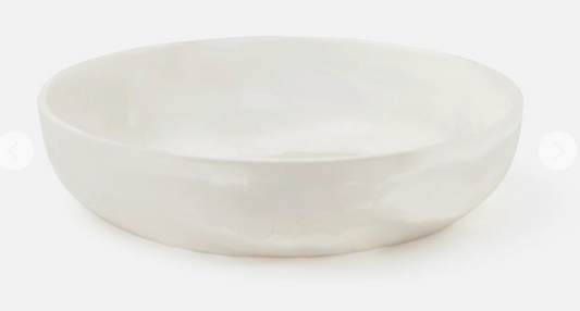Hugo White Swirled Serving Bowl (Large)