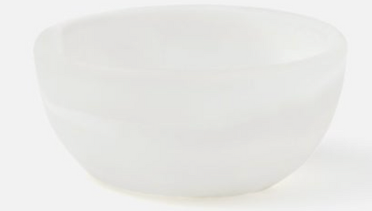 HUGO, White Swirled, Mini Serving Bowl 3.5" x 1.5"