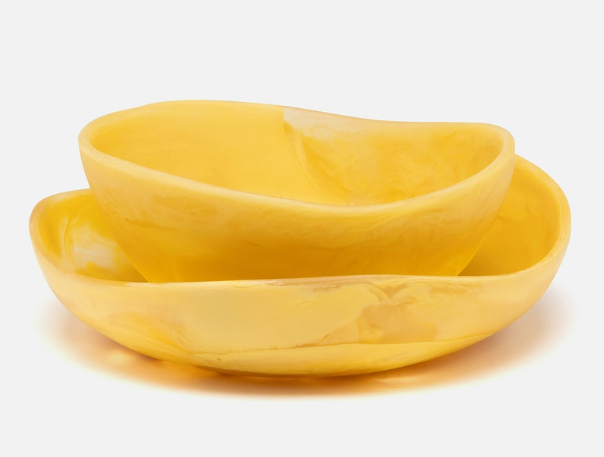 Mazzy Serving Bowls in Yellow (Set of Two)
