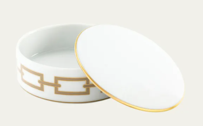 Ginori Oriente Italiano Round Trinket Box - Cachemire