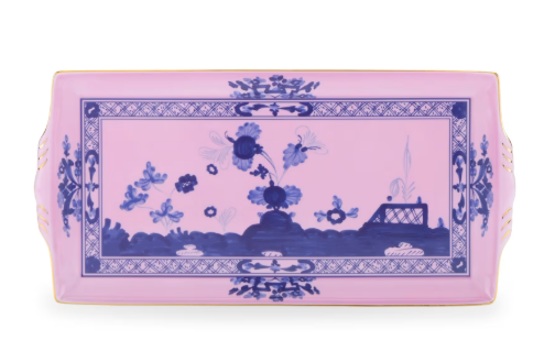 Oriente Italiano Large Rectangular Tray -Azalea