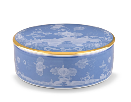 Ginori Oriente Italiano Round Trinket Box - Pervinca