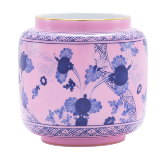 Ginori Oriente Italiano Candle Holder Vase - Azalea