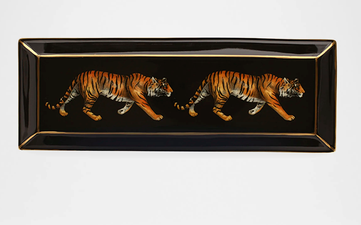 Twin Tiger Rectangular Tray by Halycon Days