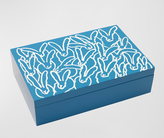 French Blue Hutch Easter Treasure Box