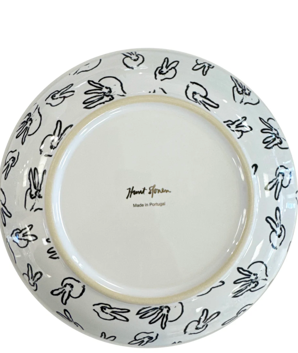 PARROTS ACCENT PLATE by Hunt Slonem