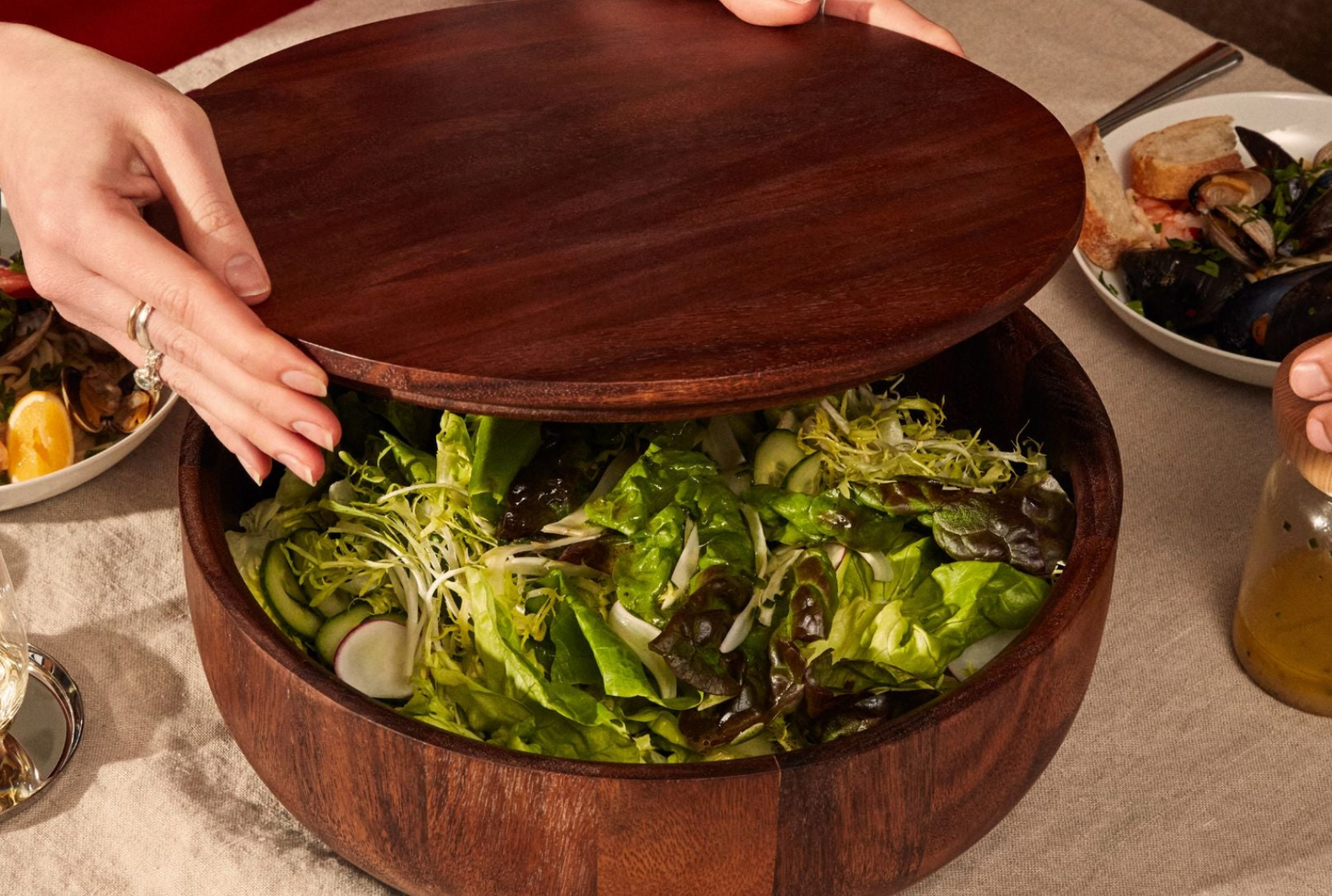 Walnut Wood Salad Bowl