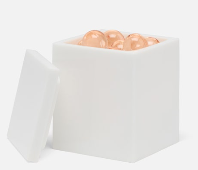 Vail Lidded Canister- Bathroom Accessory (Small or Large)