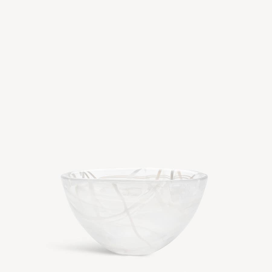 Contrast Bowl White/White Small