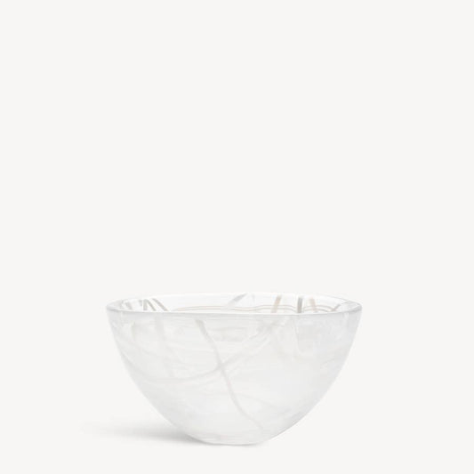 Contrast Bowl White/White Small