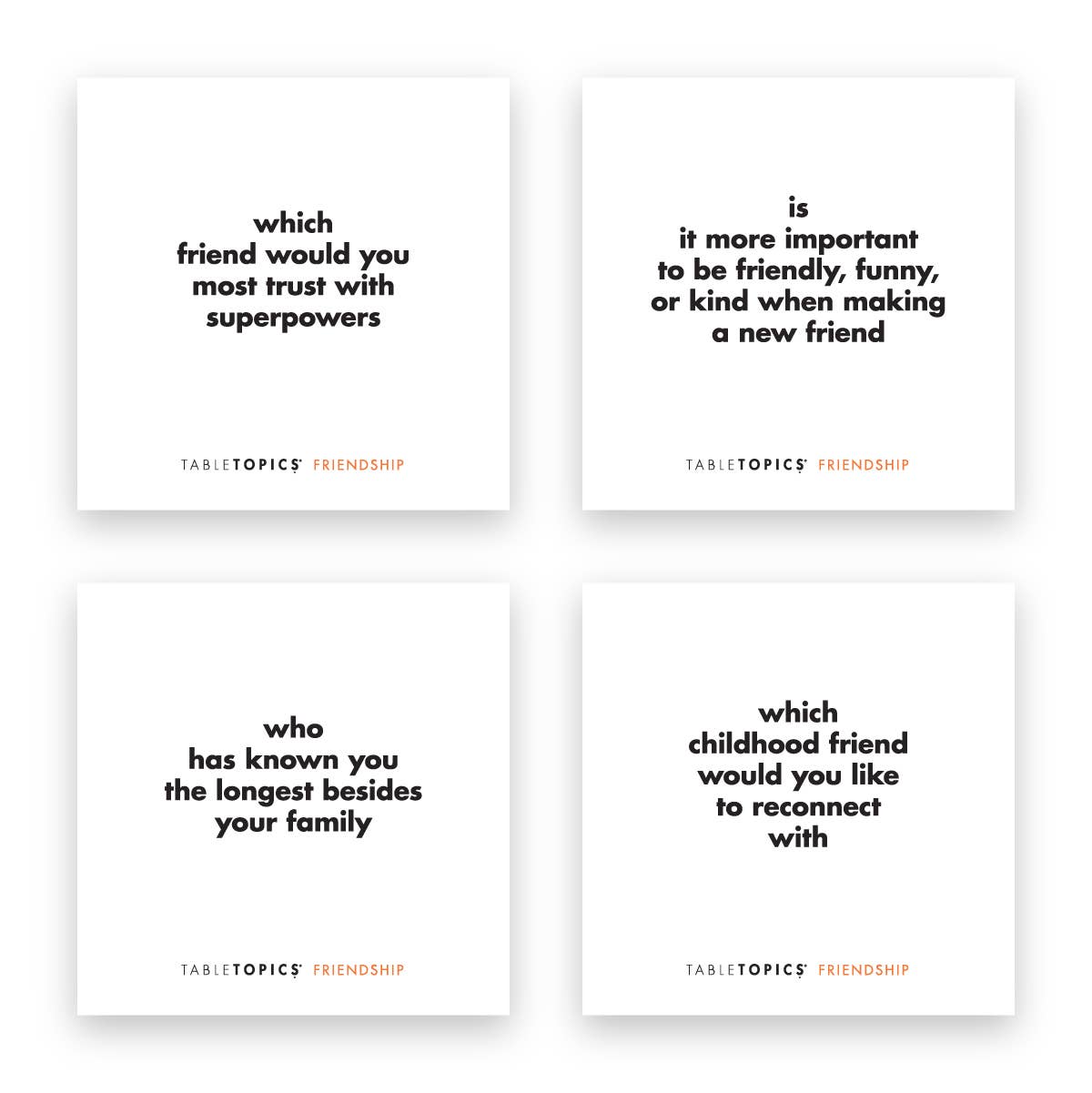 TABLETOPICS FRIENDSHIP - Conversation Game for Friends