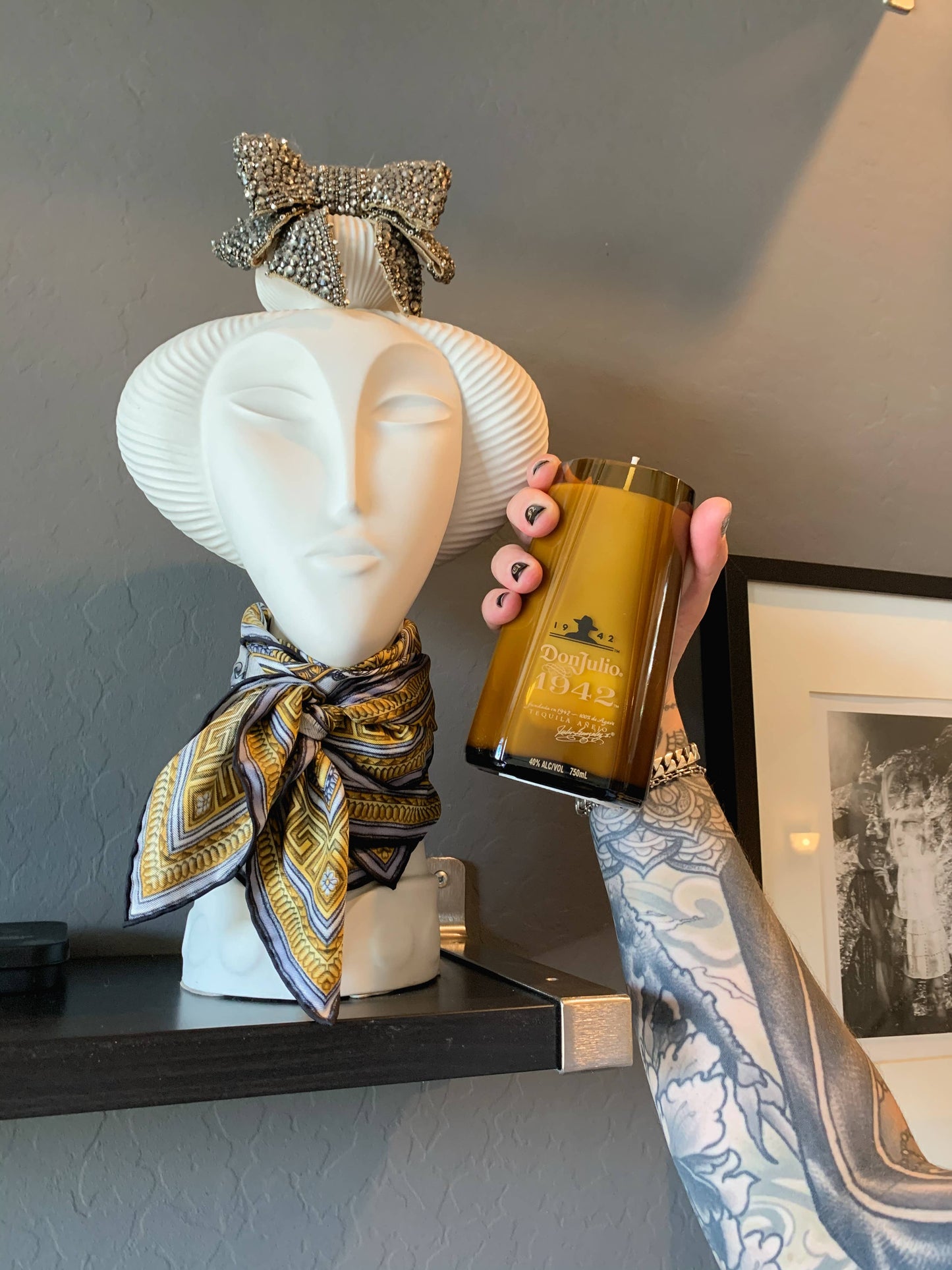 Recycled Don Julio 1942 Candle
