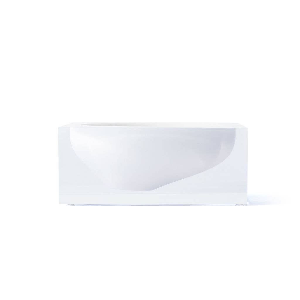 Acrylic Block Bowl in Hamptons White Home Decor - Gift