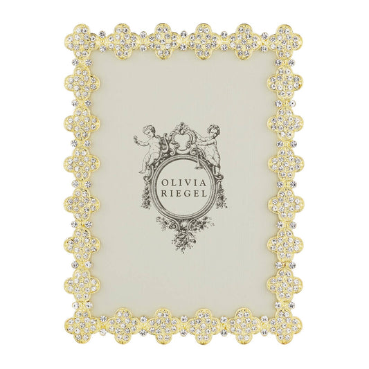Gold Pavé Clover 5" x 7" Picture Frame | Photo Frame