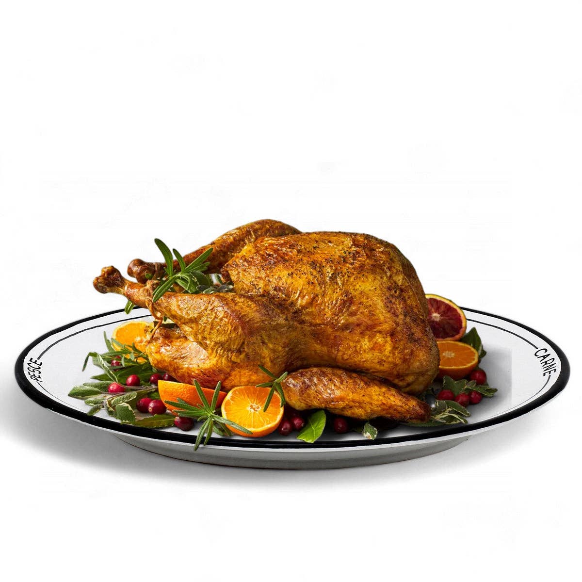 POSATA NERO: Oval Serving Platter (Made in Italy)
