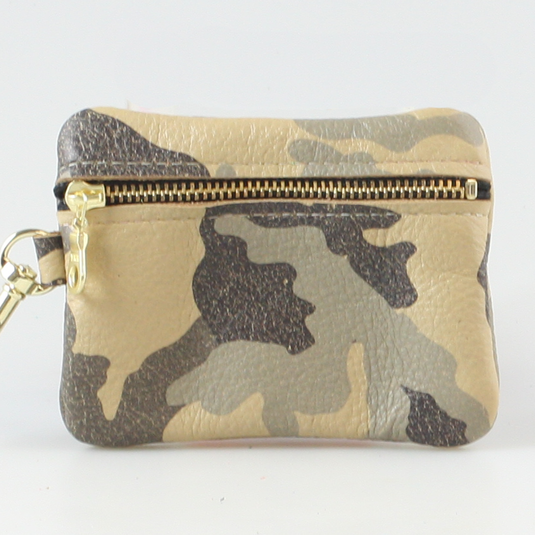 Soft Leather Zippered Pouch