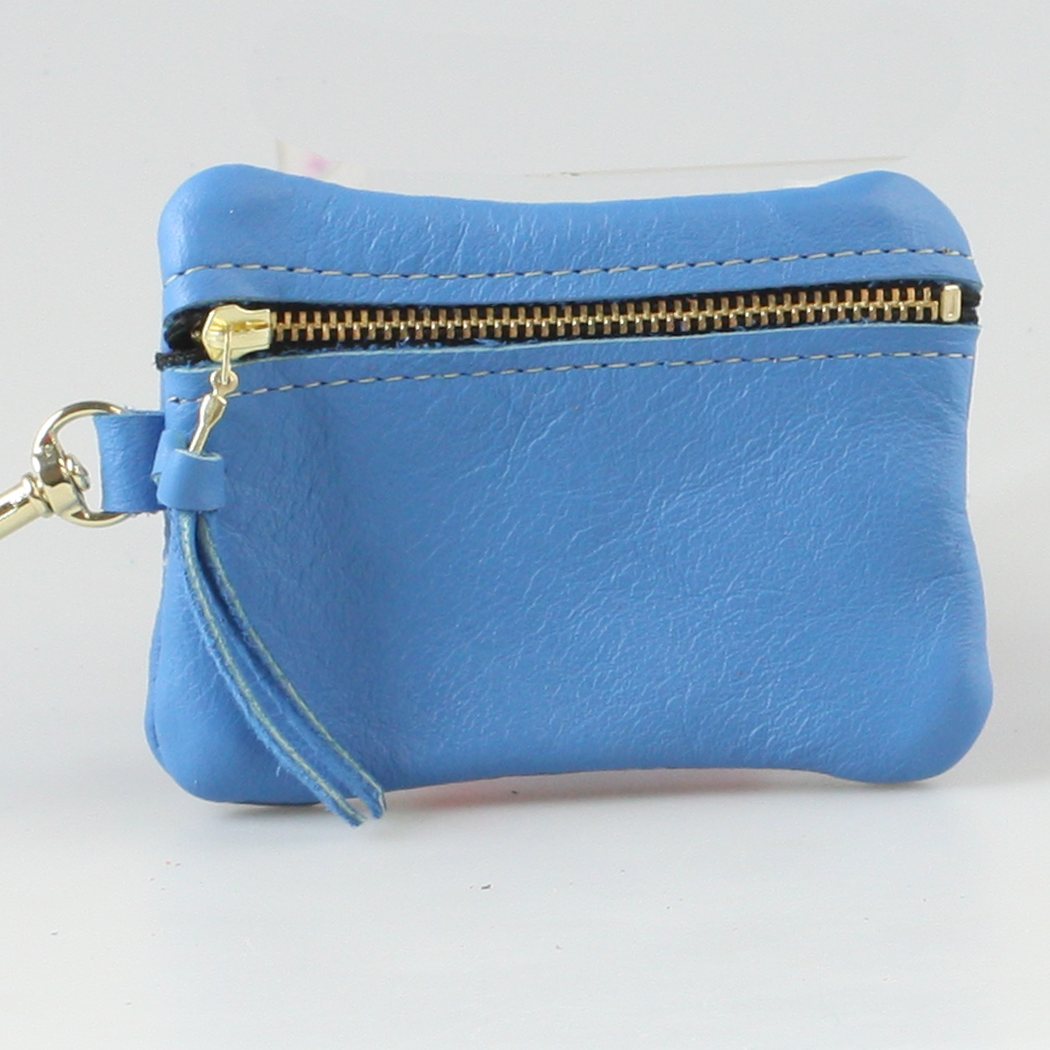 Soft Leather Zippered Pouch