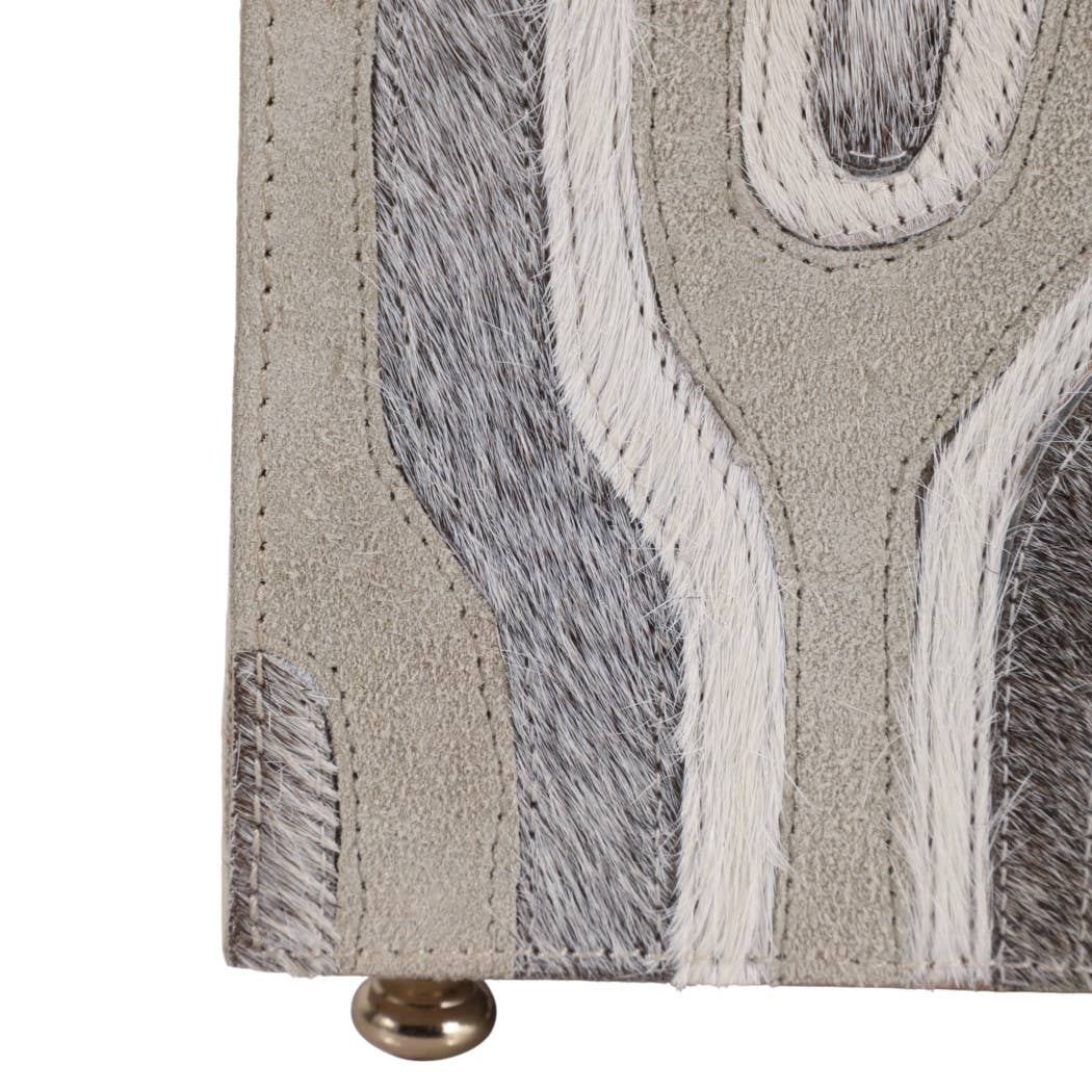 Decorative Box - Gray Wood Rectangular with Lid, 16 in.