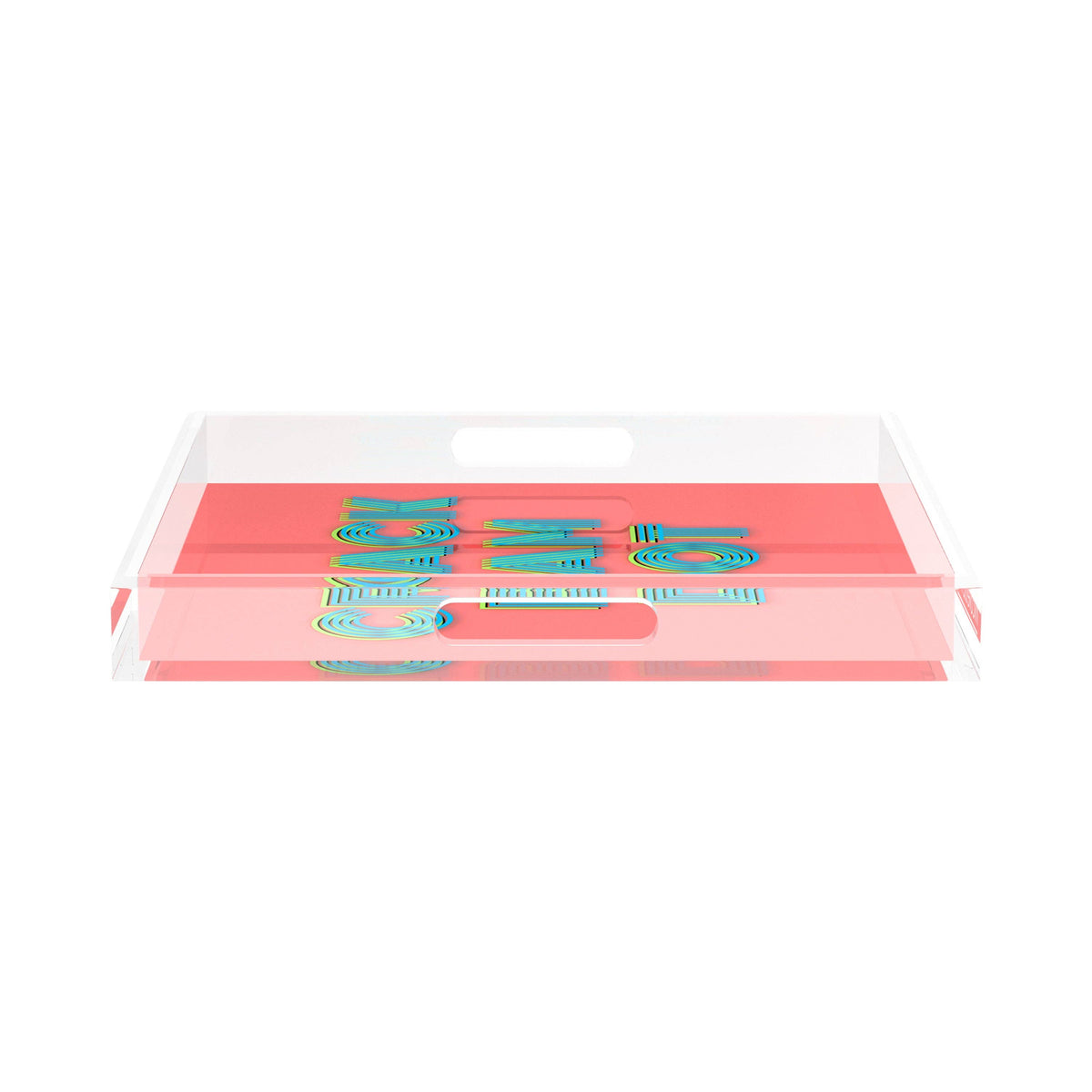 Mahjong Crack Bam Dot Petal Tendril Square Decorative Tray