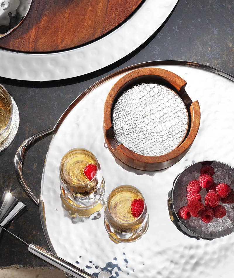 Infinity Round Tray w/ Twist Handles