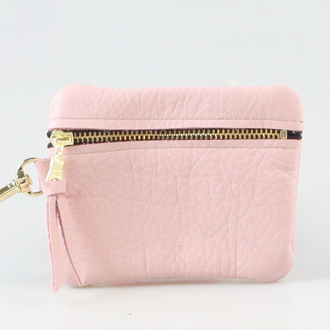 Soft Leather Zippered Pouch