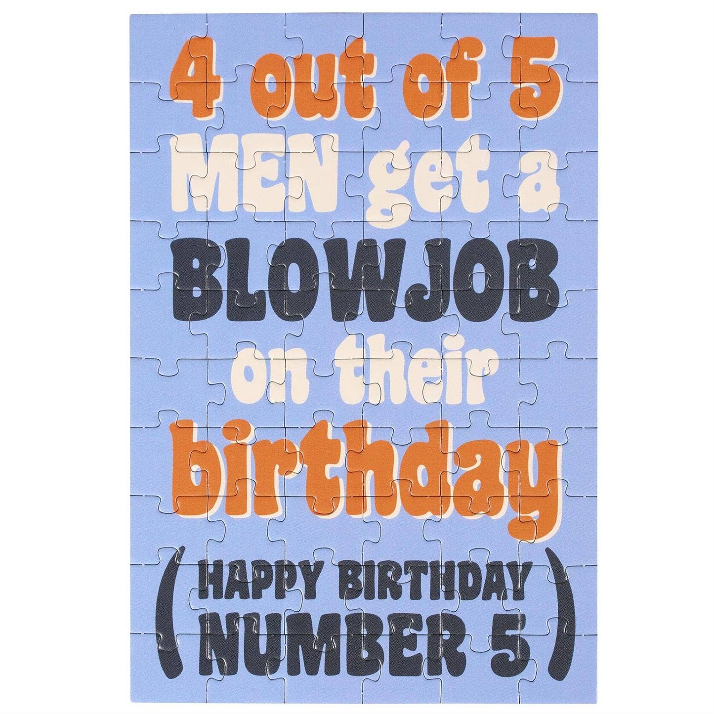 Number Five Puzzle Card