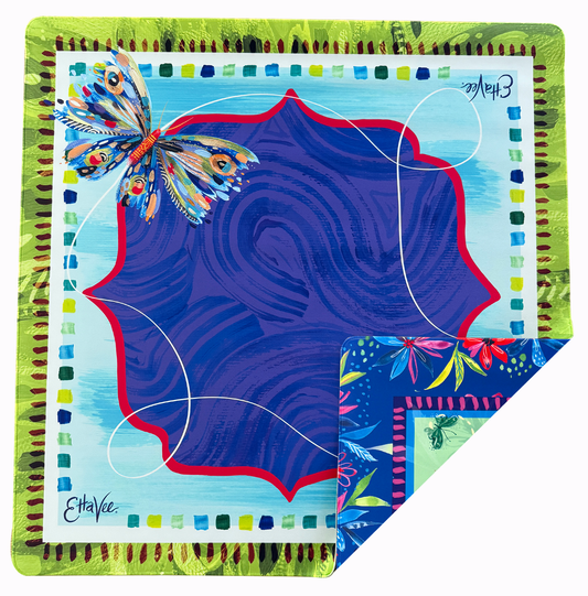LIMITED EDITION EttaVee "Butterfly" Double-Sided Butterfly Mahjong Mat PREORDER
