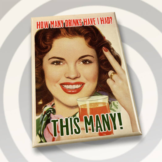 Campy Retro Rectangle Fridge Magnets- Assorted Styles