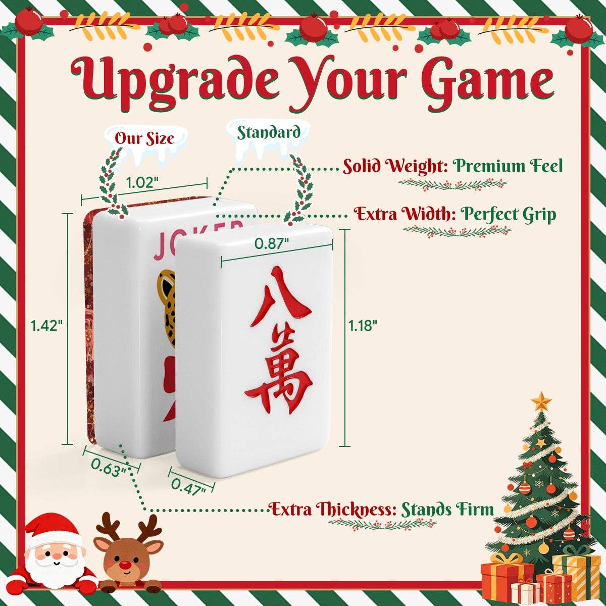 Glam Holiday Christmas Mahjong Tiles Twinkle Traditions (Exclusive)