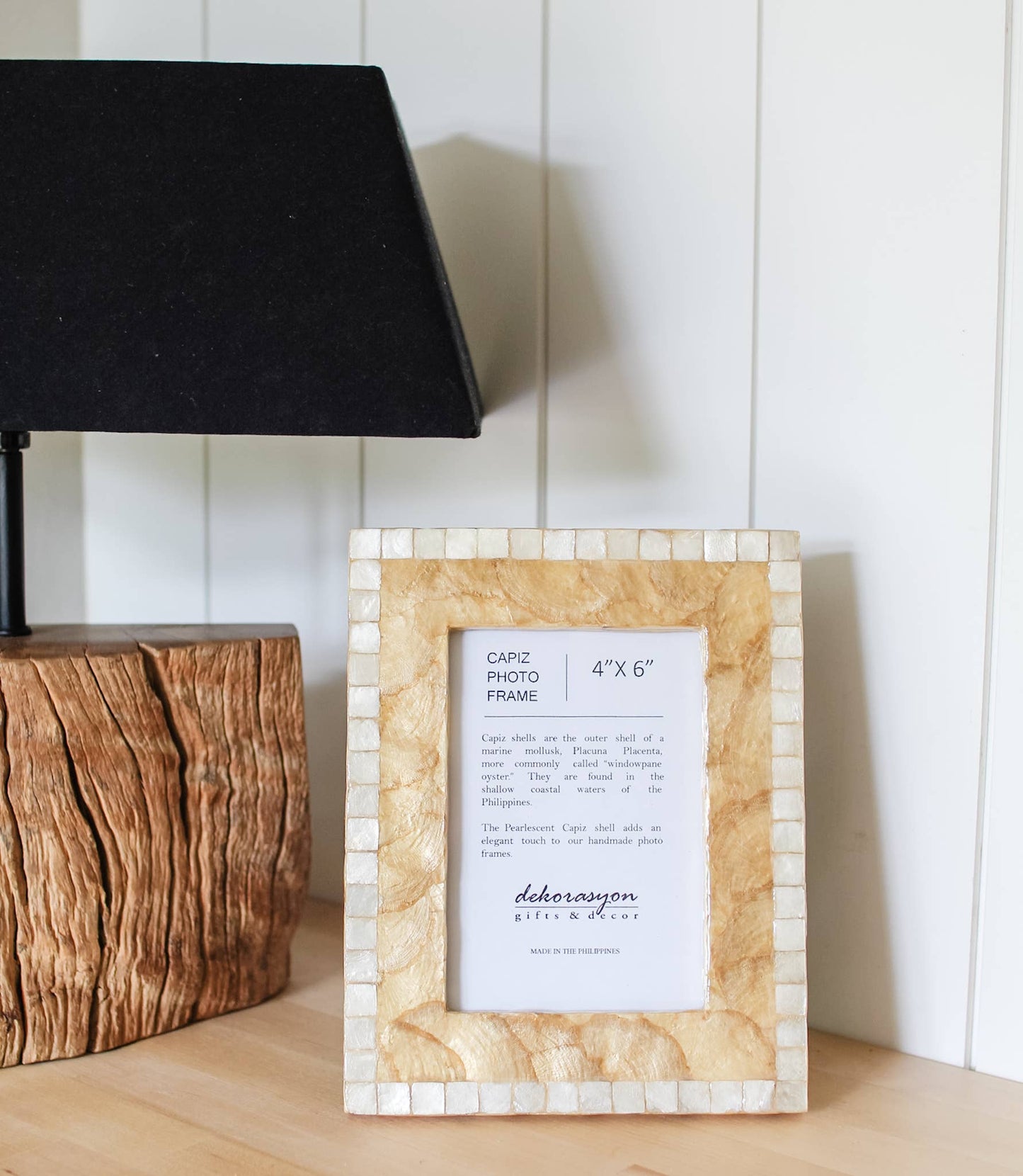 Capiz Mosaic Photo Frame