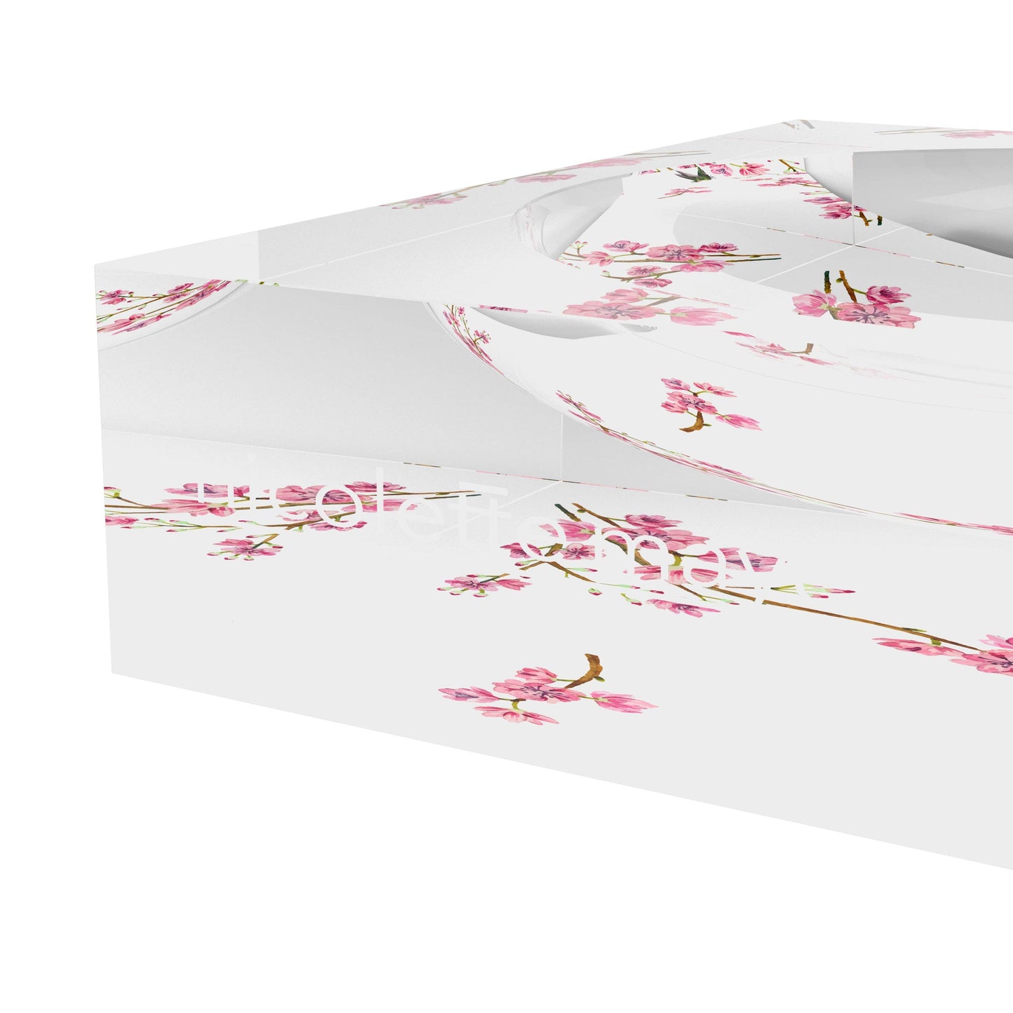 Blossom Fantasia White Acrylic Candy Catchall Dish