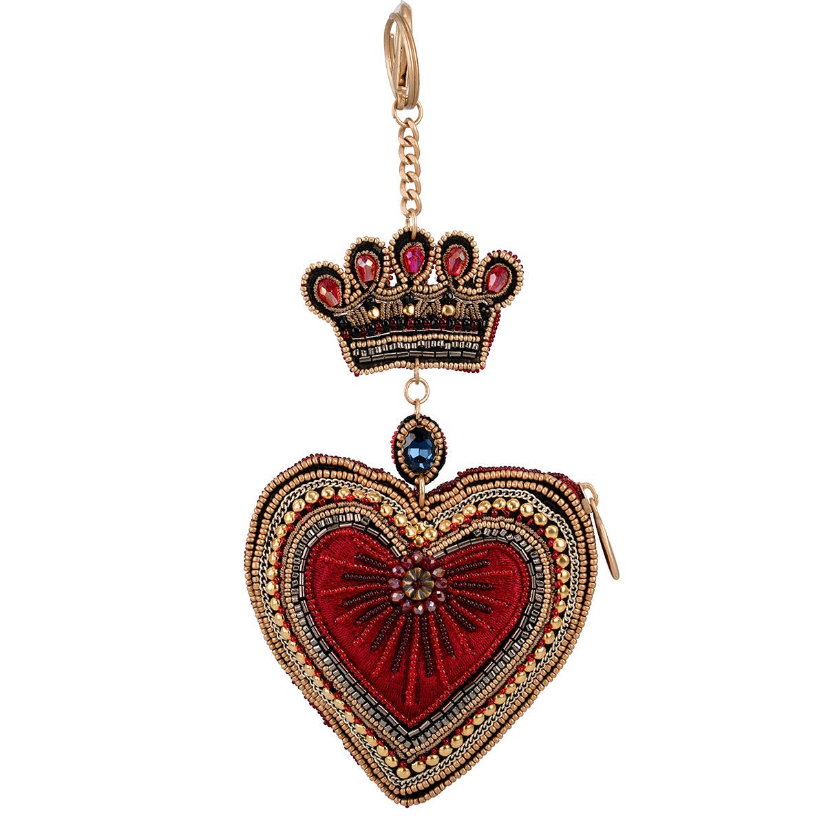 High Court Coin Purse with Red Heart