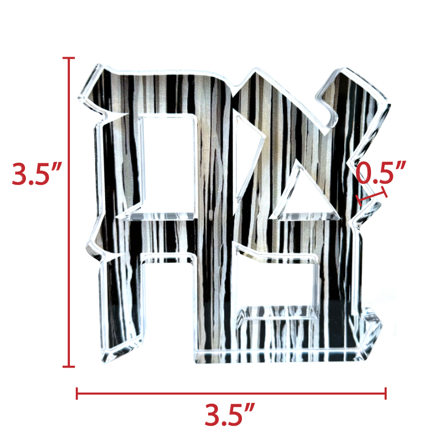 Mini ahava - black & white drips