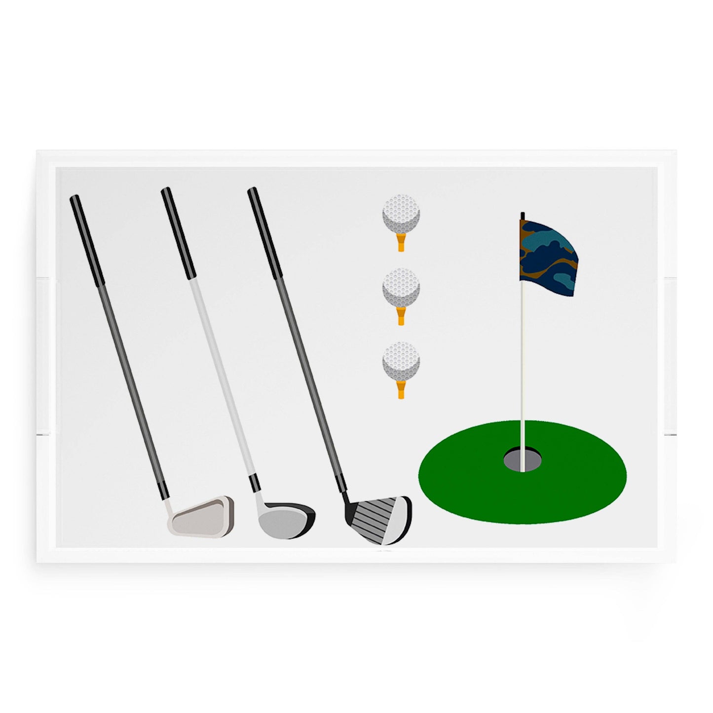 Golf Rectangle Tray