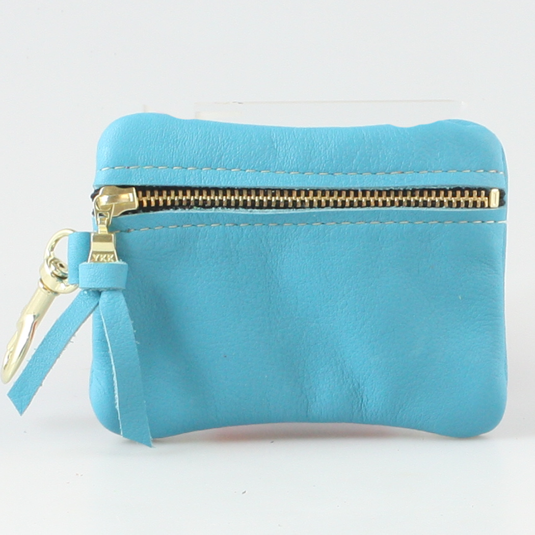 Soft Leather Zippered Pouch