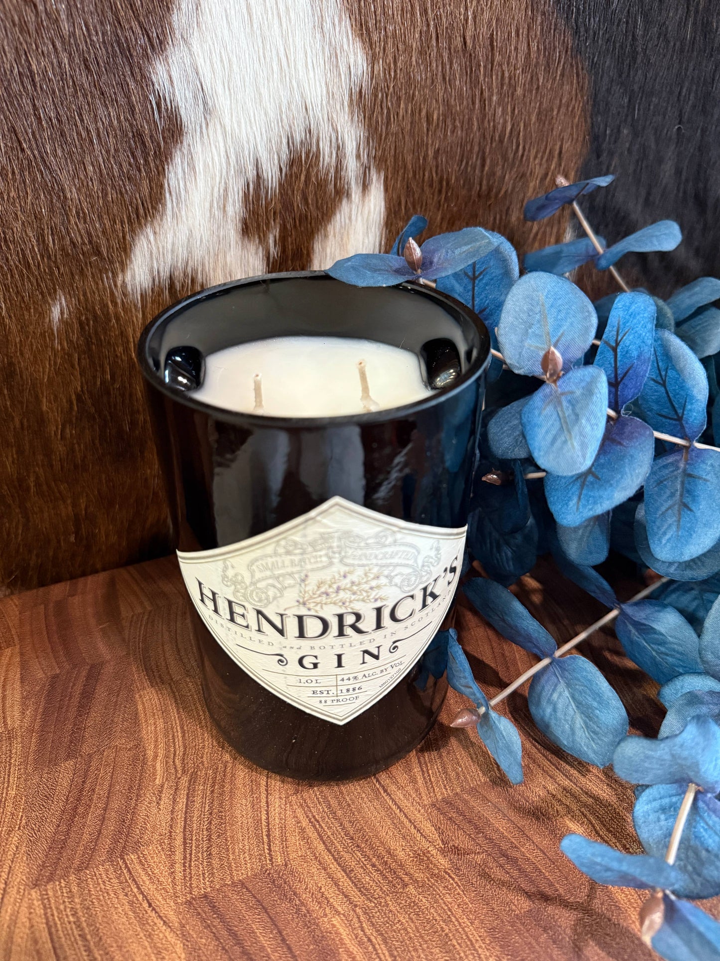 Recycled Hendricks Novelty Candle