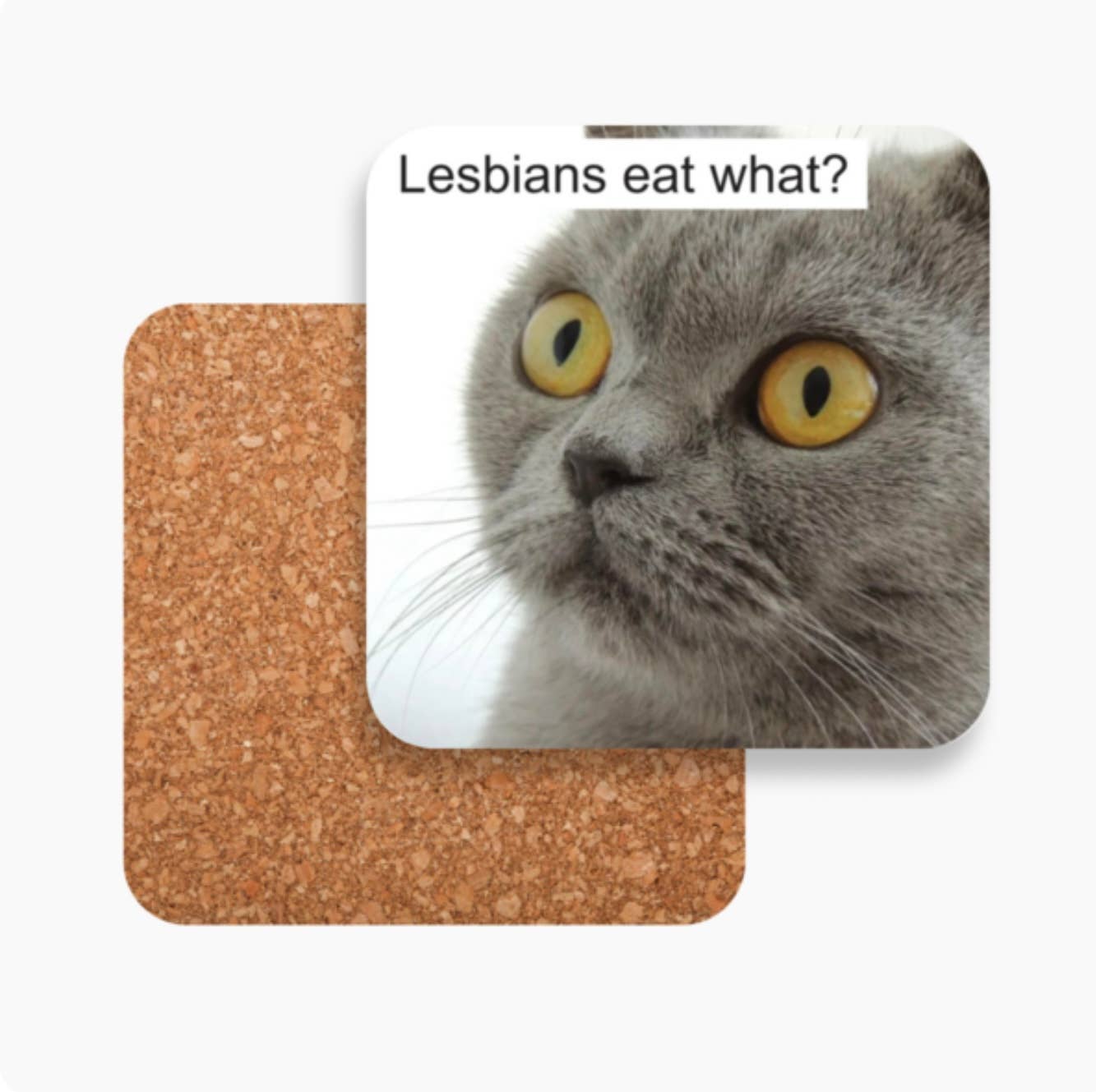 Lesbians eat what? Coaster- (each coaster)