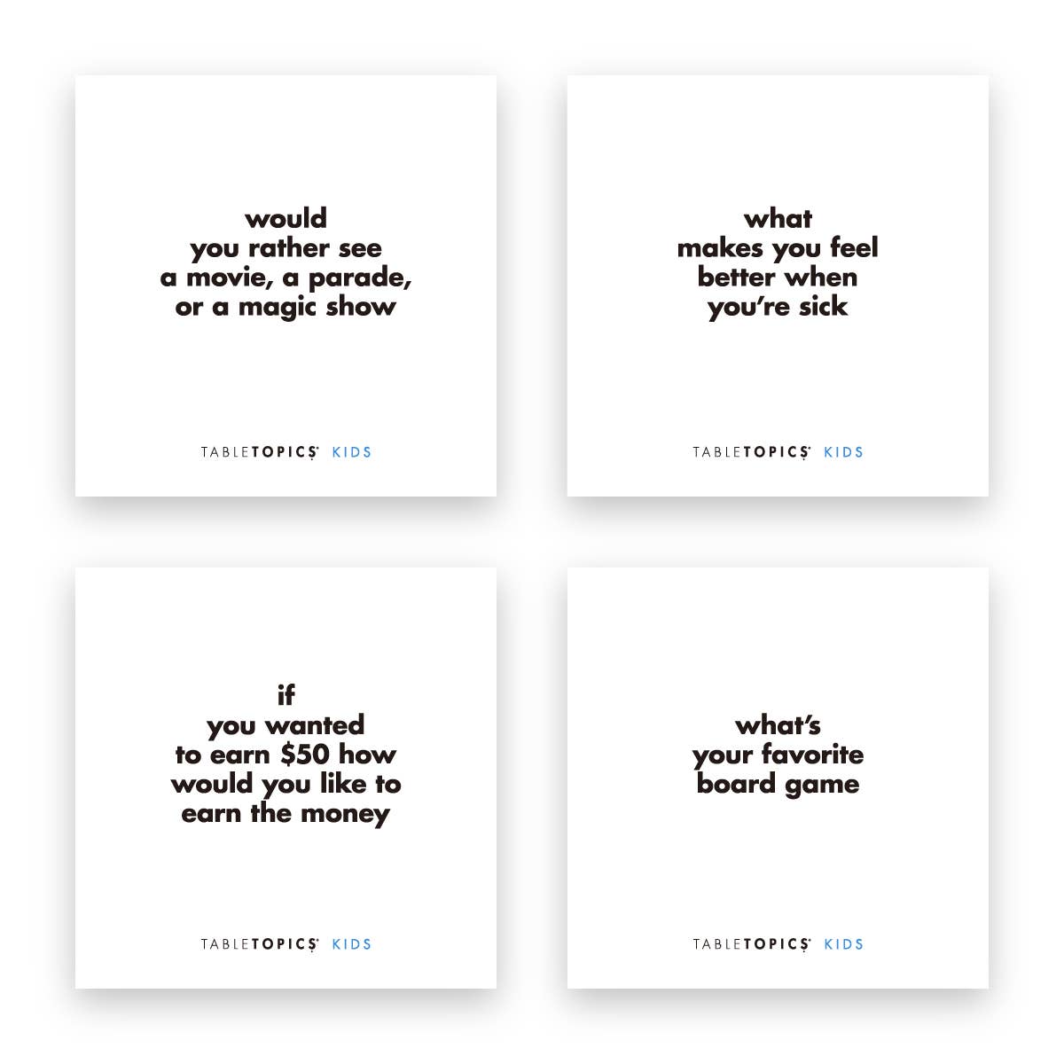 TABLETOPICS KIDS - Conversation Starter Questions for Kids