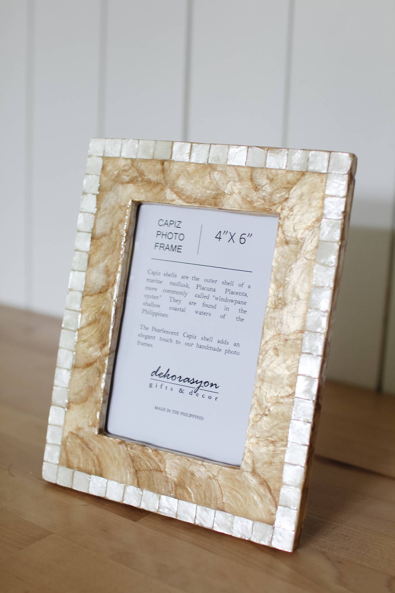 Capiz Mosaic Photo Frame