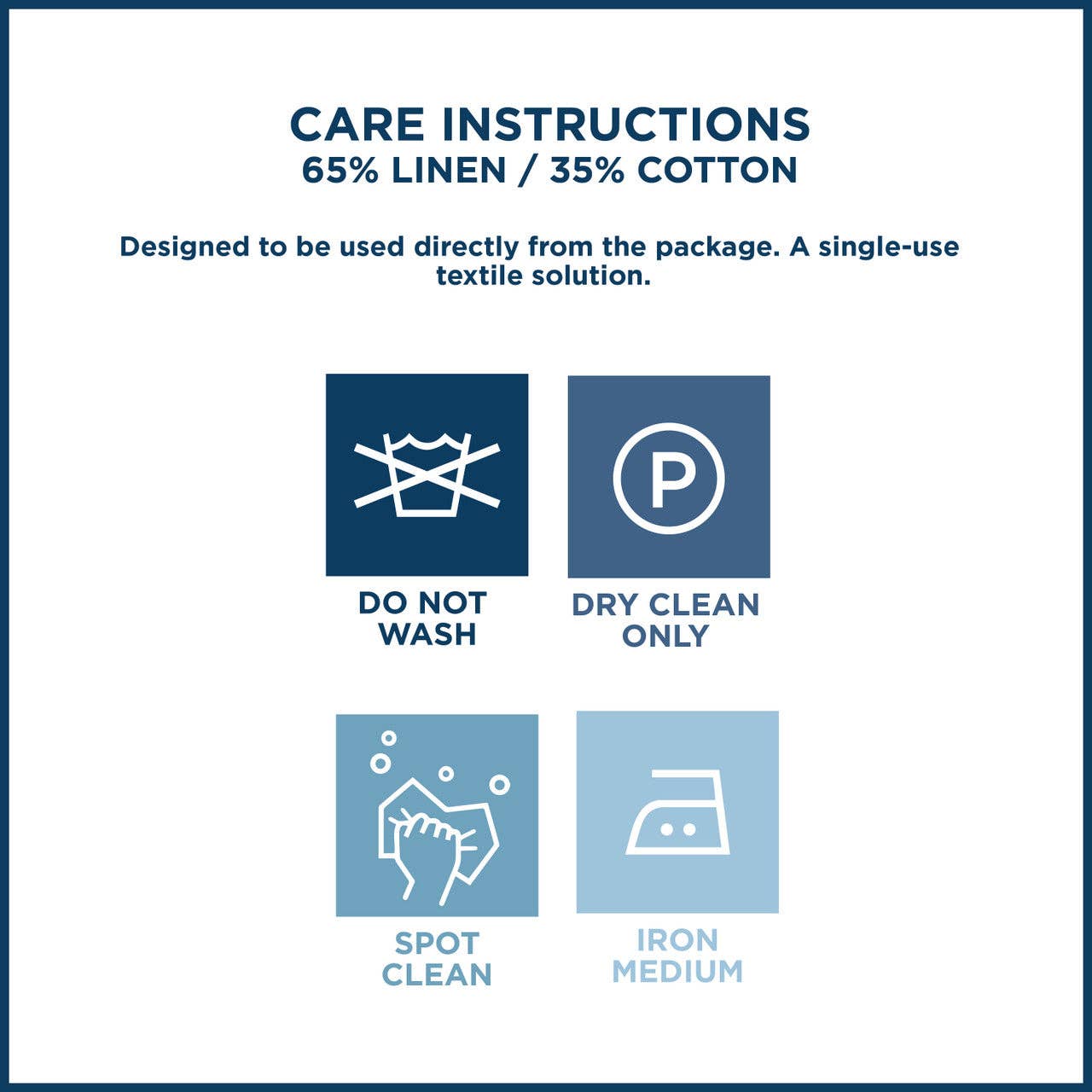 White Linen Cocktail Napkins - 50x