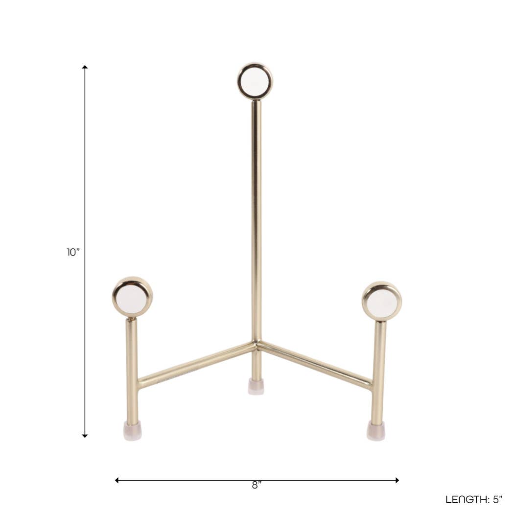 Gold Metal Acrylic Easel Stand, 10 in.(Book Holder)
