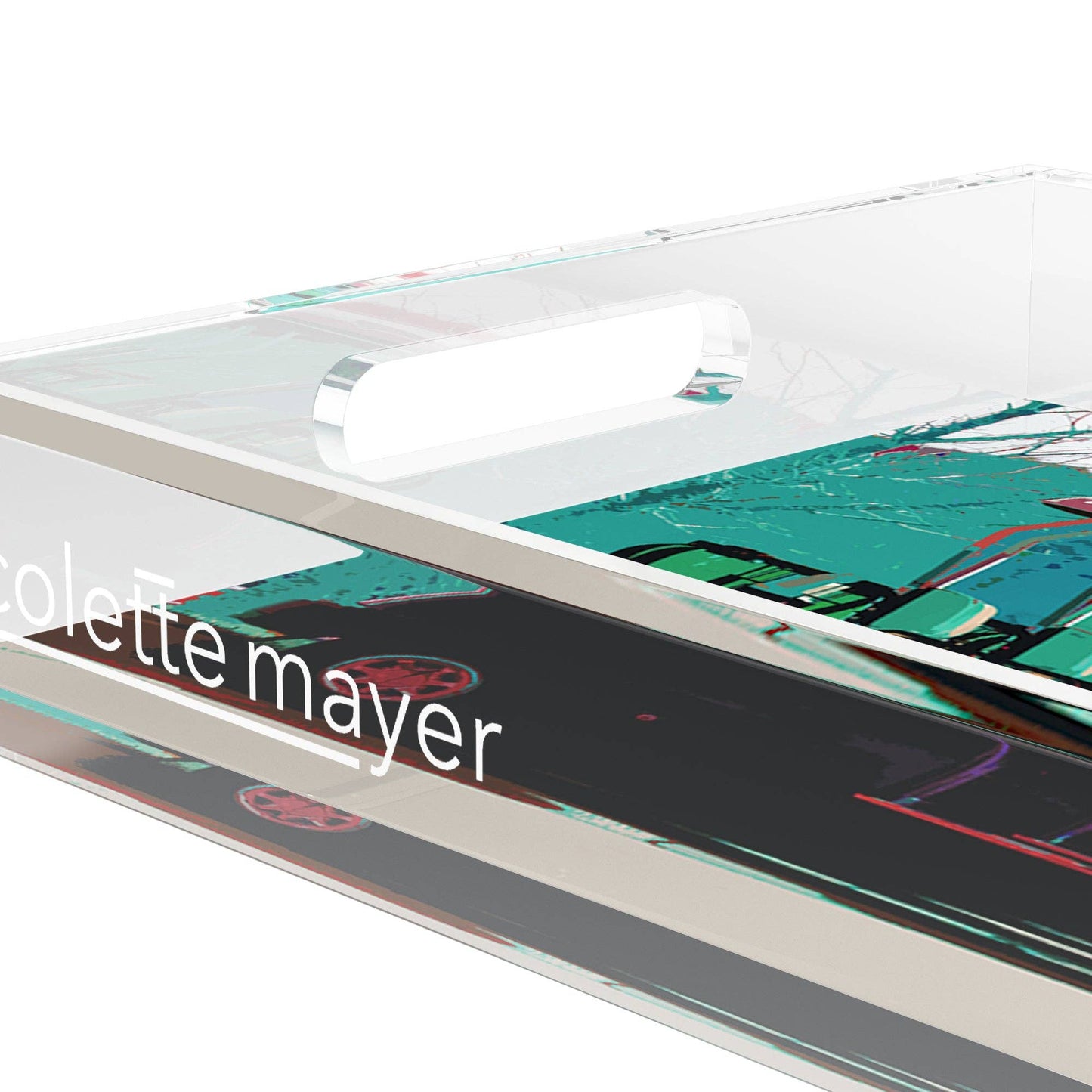 Golf Nine Iron Green Rectangle Tray