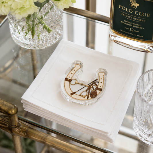 Acrylic Napkin Weight, Horseshoe