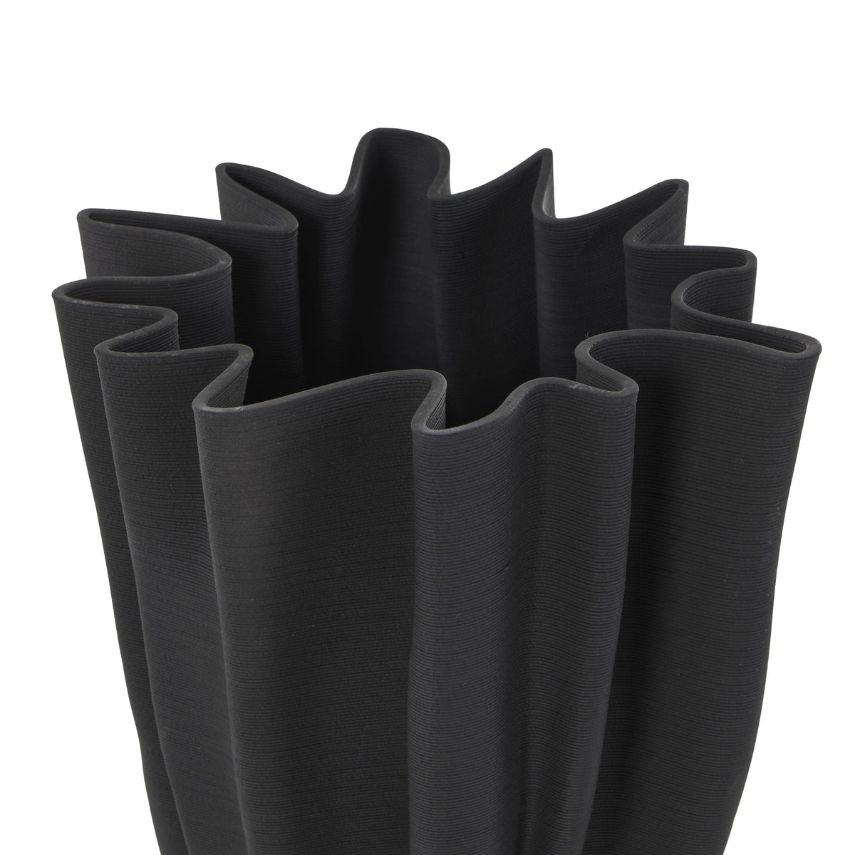 Contemporary Black Ceramic Vase